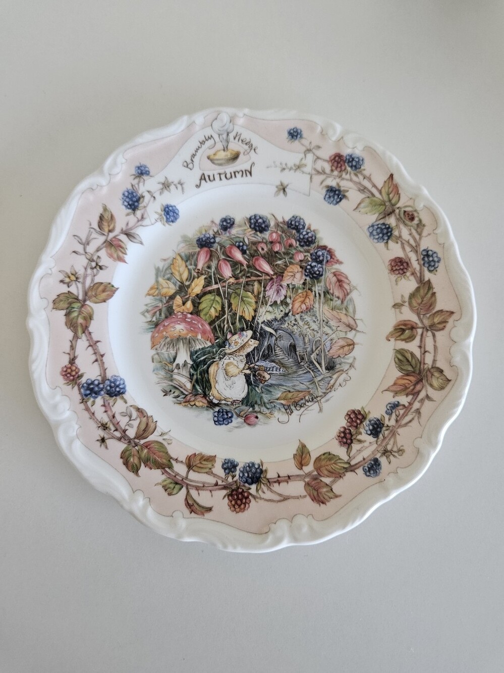 Brambly Hedge By Royal Doulton Autumn 3-Piece Bone Mini Tea Cup Set Plate Mug - Picture 6 of 12